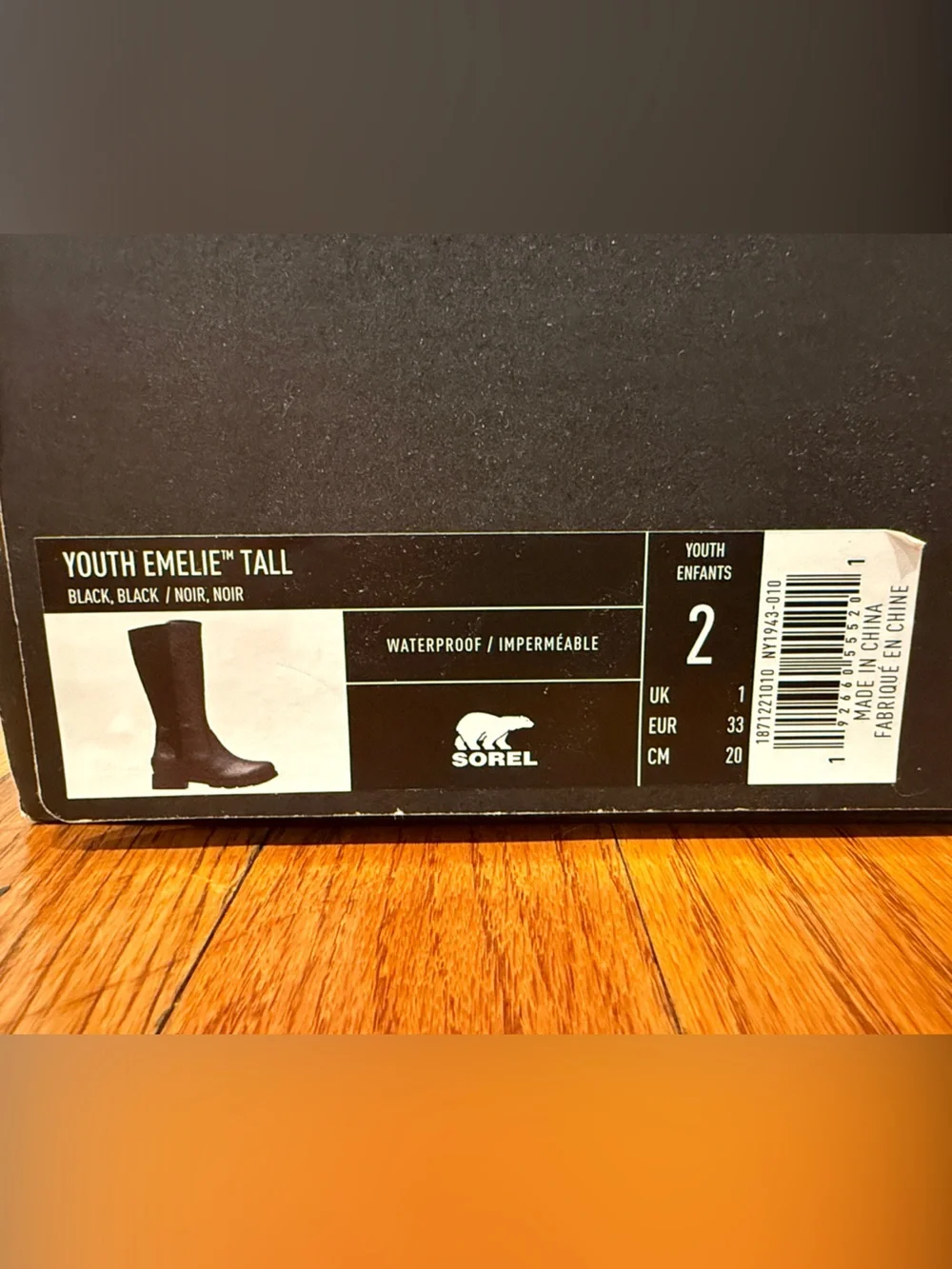Sorel Emelie Tall Black Leather & Suede Mid-Calf Zip Boots